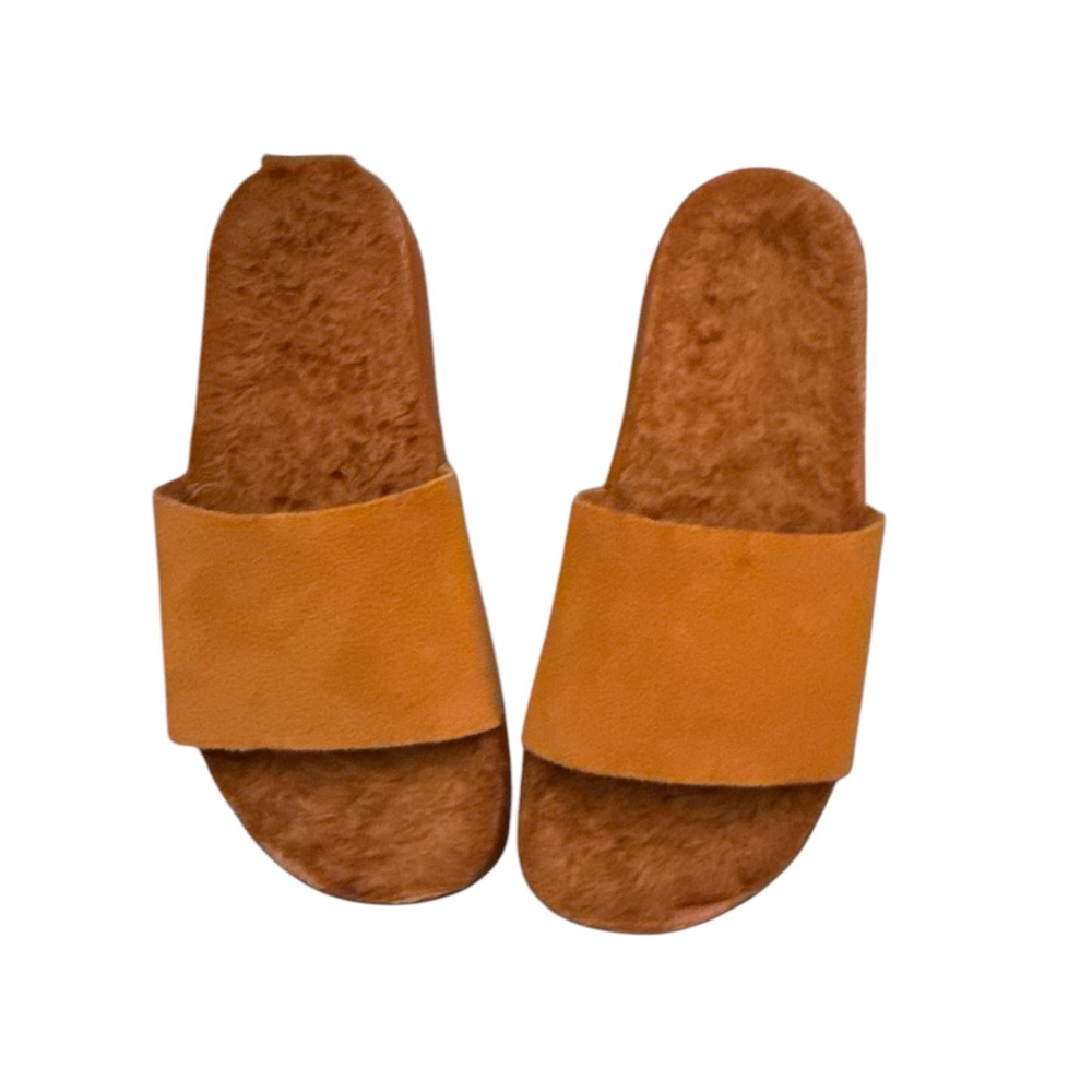 Women's Apres Kashiba Slides Rust Shearling 9.5